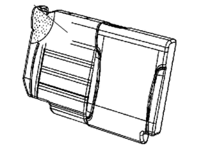 Jeep 5MH84XR4AA COVER Rear Seat Back Right