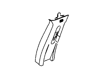 Dodge 1CM05DW1AB MOLDING B Pillar Upper