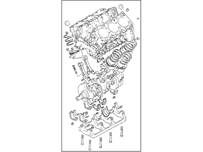 Chrysler MD300880 ENGINE ASSY, Short