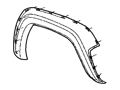 Mopar 5GG96HS5AF Applique Fender Wheel Opening