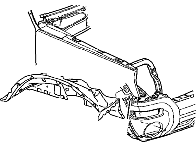 Mopar 55176858AI Wheelhouse Front Inner