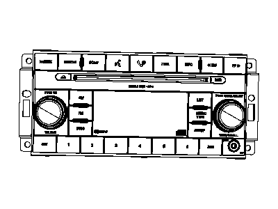 Jeep 68051860AA KNOB Radio Volume Control