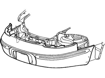 Chrysler 4805129 BRACE Bumper Fascia