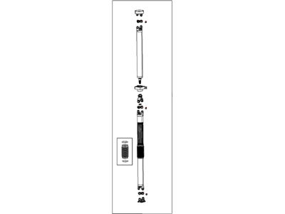 2017 Ram 1500 Drive Shaft - 52123939AA