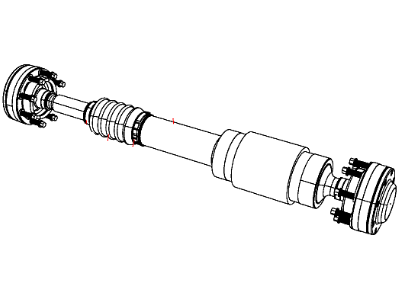 Jeep 52853336AC SHAFT Drive Rear 1-Piece