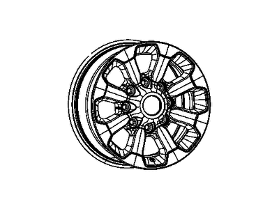 Ram 6CV28RXFAA WHEEL Aluminum