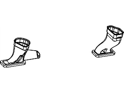 Dodge 55038062AC DUCT Floor Distribution