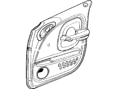 Chrysler 1CP731DAAA PANEL Door Trim Front