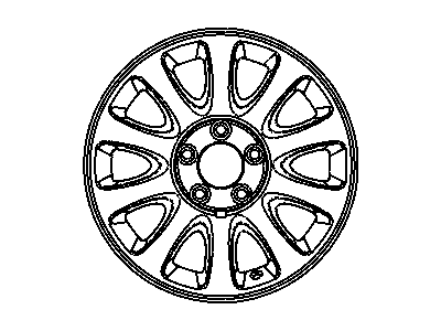 Dodge RJ24TAEAB WHEEL Aluminum