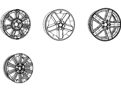 Chrysler 1KW34PAKAA WHEEL Aluminum