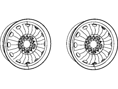 Chrysler 5105665AA WHEEL Steel