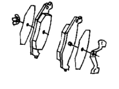 Mopar BHKH5593 Shoe, Front Wheel Disc Brake, Lining & Clip Package