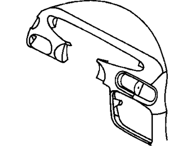 Chrysler PM141K5 HOOD AND BEZEL Instrument Cluster