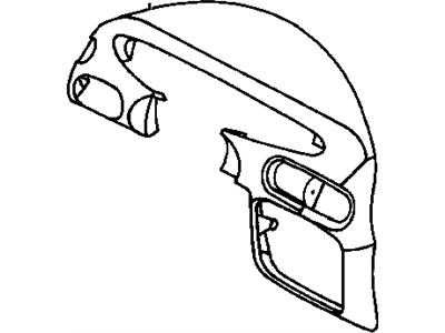 Chrysler QW121K5AA HOOD AND BEZEL Instrument Cluster