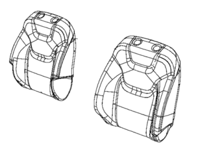 Jeep 6SS87DX9AB COVER Front Seat Back