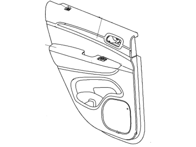Jeep 1VZ33HL1AA ARMREST Rear Door Trim