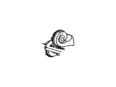 Mopar 56043186AE Horn And Bracket Dual