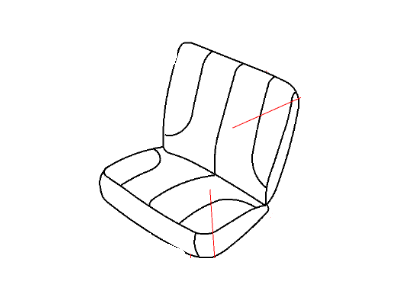 Ram 1NN571K2AA COVER Rear Seat Back 40%, Left