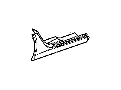 Dodge 5018739AA CLADDING Quarter Panel