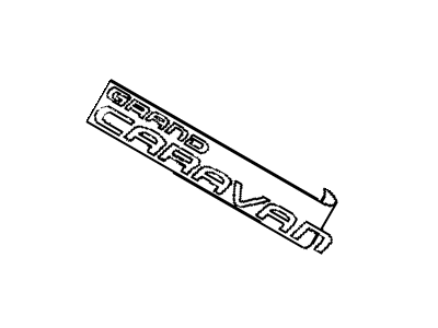 Dodge HS32PD8 NAMEPLATE Grand Caravan