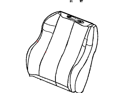 Mopar WK371DBAA Cover Front Seat Back