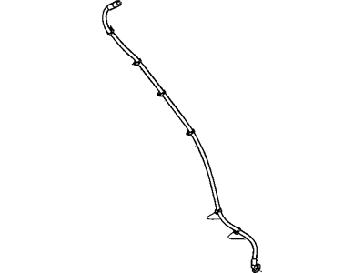 Dodge 55399296AD HOSE Sunroof Drain Clips Included With Hose