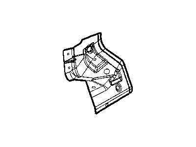 Dodge 68002060AA PANEL Fender Side Shield