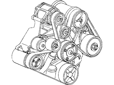 Dodge 5037206AD BELT Serpentine