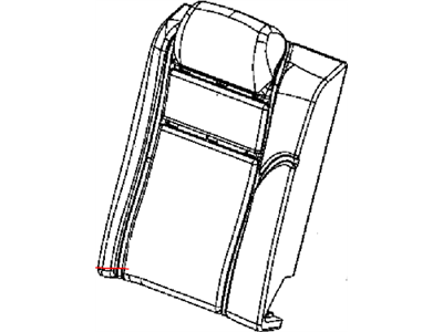Chrysler 1XC36HL5AA COVER Rear Seat Back Right