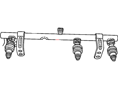 2004 Chrysler PT Cruiser Fuel Rail - 5014312AA