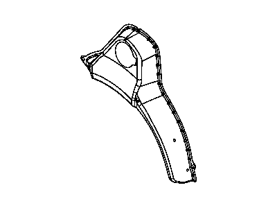 Mopar 5067950AB Outer Wheelhouse, Rear Passenger Side