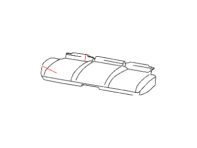 Jeep 1LA451D1AA COVER Rear Seat Cushion