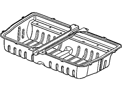 Dodge 5109072AG PANEL Rear Floor Pan 2nd Row Seat Tub