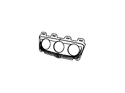 Dodge 1UC81DX9AB BEZEL Heater and A/C Control