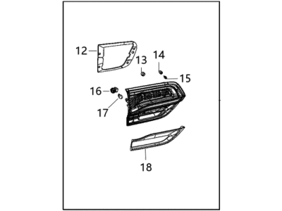 Jeep Grand Cherokee Back Up Light - 68217434AA