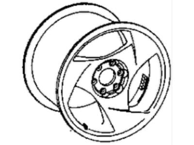 Mopar LB46PAK Wheel, Alloy, Front