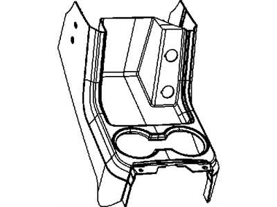Dodge 1LM421DVAA CONSOLE Floor Front