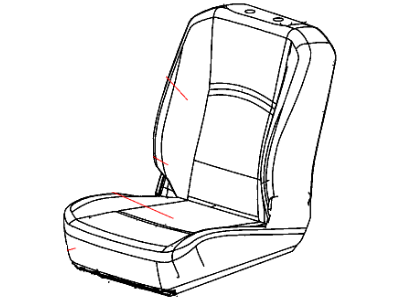 Ram 1NL86XDVAA COVER Front Seat Cushion