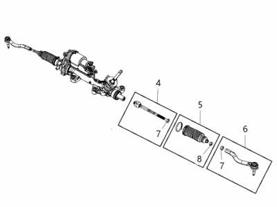 Chrysler Voyager Rack And Pinion - 68432760AC
