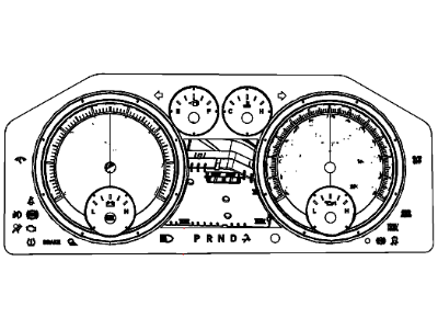 Ram 68205928AA MASK AND LENS Instrument Cluster