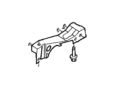 Dodge 5066742AA BRACKET Cushion to Riser