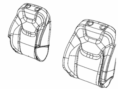Jeep 6SS75HL1AB COVER Front Seat Back
