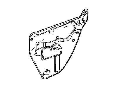Dodge 5065170AD WATERSHIELD Rear Door
