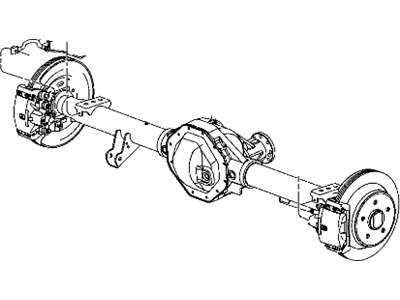 Ram 52121635AE TUBE AND HOSE ASSEMBLY Brake Left Rear