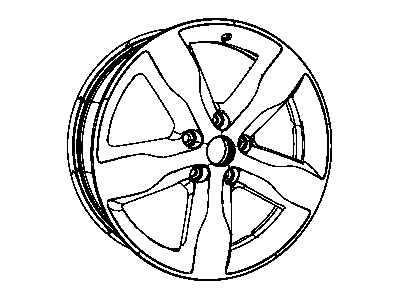 Mopar 1JD14AAAAC Wheel Aluminum