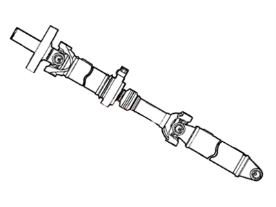 Dodge 52105276AD SHAFT Drive 2 Piece
