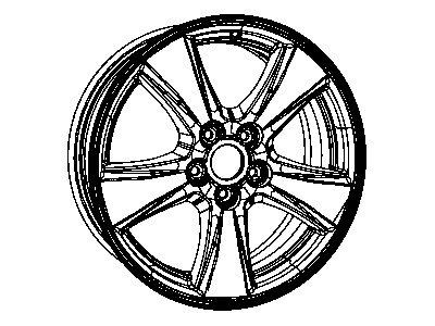 Dodge 1JX82SZ0AB WHEEL Aluminum