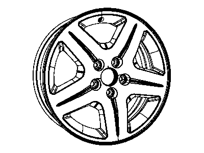 Dodge YW38PAKAC WHEEL Aluminum