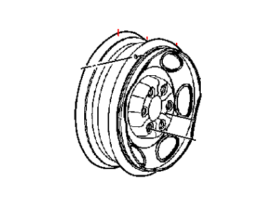 Mopar 5HF00S4AAA Wheel Steel