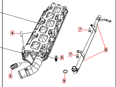 Dodge 4792184AG MANIFOLD Intake